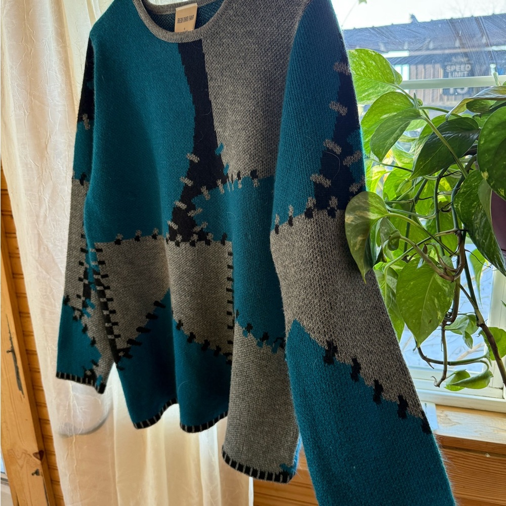 Vintage Patchwork Sweater - Picture 5 of 8